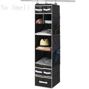 Customized 7-Shelf <b>Collapsible</b> Wardrobe Sturdy Hanging Closet Organizer Drawers Plastic <b>Storage</b> Clothes Bags Organized <b>Storage</b> - Product Image 1