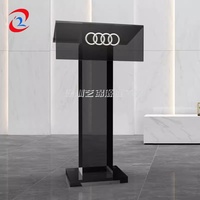 Pupitre d'école en acrylique d'éclairage LED transparent Plate-forme acrylique podium chaire d'église