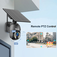 Wistino 4G WIFI GSM Batterie Solaire CCTV Caméra 5MP Ubox PTZ 10X Zoom PIR Alarme Sécurité Extérieure Basse Puissance Caméra Solaire 4G