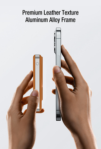 พาวเวอร์แบงค์แบบกึ่งแข็ง 10000 มิลลิแอมป์ชาร์จไร้สายเร็วสำหรับ <span class=keywords><strong>iPhone</strong></span> 17 Pro/16/15/14 Airpods เคสหนังพาวเวอร์แบงค์ - Product Image 4
