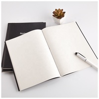 Carnet à couverture souple en kraft noir et brun B5 avec impression de logo personnalisé, reliure cousue, couverture en papier, carnet de croquis, cahier d'exercices scolaires