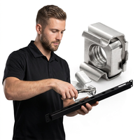 Écrous carrés en acier inoxydable/au carbone pour rack de serveur flottant, compatible avec les étagères internationales, remplace les capuchons captifs pour armoire PC.