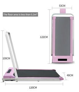 Pembe mavi renk Mini elektrikli koşu bandı ev Fitness yürüyüş Pad altında masa koşu bandı ile Bluetooth App yürüyüş ped koşu bandı - Product Image 5