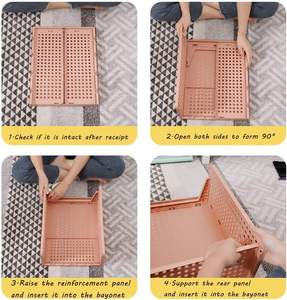 Caja de Almacenamiento Plegable para Armario, Organizador de Ropa Extraíble, Cajonera Apilable de Plástico, Suministro de Fábrica - Product Image 6