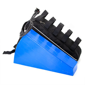 แบตเตอรี่จักรยานเสือภูเขาลิเธียมทรงสามเหลี่ยม Hi-power TRB 48V-72V 20-40Ah เซลล์ 18650/21700 3000W ได้รับการรับรองมาตรฐาน CE พร้อมกระเป๋าแบบนุ่มสำหรับจักรยานไฟฟ้า - Product Image 1
