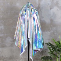 Paillettes Miroir Laser Réfléchissant Film Holographique Bronzage Scène Fête Robe Utiliser Feuille tissu