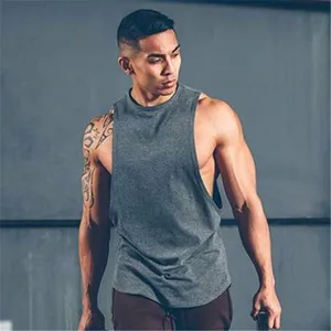 Men's Muscle Workout Singlet Mens Sleeveless Travel Vest Fitness Cotton Custom Men Gym Tank Top Casual Summer Unisex OEM