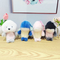 Série de figurines d'animaux marins de dessin animé - Adorables jouets en peluche requin et dauphin, parfaits comme porte-clés ou cadeaux