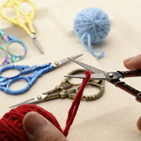 Retro Alloy-Crafted Magpie Small Bird-Shaped Stainless Steel Scissors Cross-Stitch Tailoring Tea Bag Cutters Gold/Silver/Rose