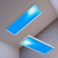 Plafonnier LED intelligent et moderne intégré, effet ciel bleu, pour cuisine, chambre, salon, décoration naturelle claire, IP54