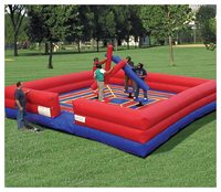 Jeu de gladiateur gonflable Commercial, poussière, pour adultes, offre spéciale