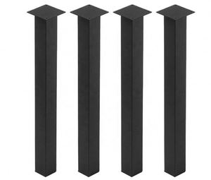 Iron Metal Square Tube Heavy Duty Powder Coated Dining Hotel <b>Table</b> <b>Legs</b> for Bench and Desk - Product Image 6