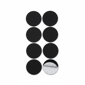 BLACK 45mm Self Adhesive Nonwoven Felt Round Furniture Feet <b>Pads</b> - Product Image 2