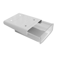Chicon caché bureau articles divers organisateur Double sans poinçon en plastique sous le bureau tiroir boîte de rangement plateau d'injection pour bureau d'étudiant