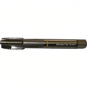 Macho de roscar estándar Ta1451 sin recubrimiento para orificios pasantes, tolerancia 6H, machos y terrajas - Product Image 2