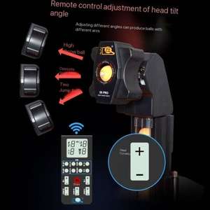 Hui Pang HP-S8-PRO Robot Professionale Portatile per <span class=keywords><strong>Tennis</strong></span> da Tavolo a Doppia Ruota Motrice Completamente Automatico Macchina per Allenamento Ping Pong 9 Angoli - Product Image 5