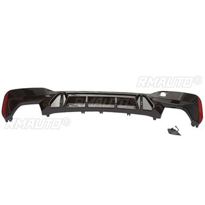 Diffuseur de pare-chocs arrière noir brillant pour BMW Série 5 G30 G38 2018+ - Pièce de modification pour kit carrosserie - Product Image 4