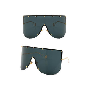 Elaiza <b>Oversized</b> <b>Sunglasses</b> - Gold Gray - Product Image 3