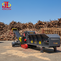 Broyeur horizontal industriel mobile diesel grande capacité 220 CV pour déchets de bois et biomasse