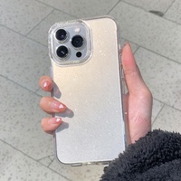 Coques de téléphone brillantes, anti-chocs, anti-usure, transparentes et mignonnes pour filles et femmes, coque en TPU pour iPhone 15 16 17 Pro Max 17 Pro