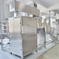 Cosmétiques chimiques émulsifiant réservoir mayonnaise faisant du savon liquide Lotion pour le corps shampooing crème pour le visage émulsifiant sous vide mélangeur Machine