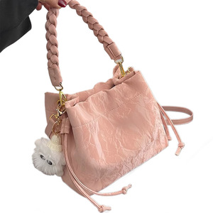 Bolso tote casual transfronterizo para mujer, nuevo, <span class=keywords><strong>de</strong></span> gran capacidad, <span class=keywords><strong>de</strong></span> terciopelo, bandolera minimalista, bolso <span class=keywords><strong>de</strong></span> <span class=keywords><strong>mano</strong></span> para compras, individual - Product Image 5