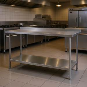 Vevor Stainless Steel Kitchen <b>Worktable</b> 24 X 60 X 36 Inch Heavy Duty Adjustable Height Restaurant Commercial Use - Product Image 2