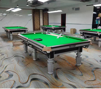Table de billard snooker standard de haute qualité avec poches en cuir pour adultes à domicile – Offre spéciale
