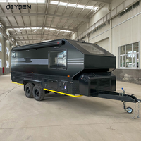 Mini caravane de camping à ouverture automatique rapide avec suspension indépendante pour voiture, camping-car, caravane de luxe et assistance en ligne