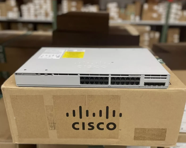 For Catalyst 9200L 24 Port Stackable Data Switch with 4x1G Uplink POE QoS Enterprise Network Advantage C9200L-24T-4G-A