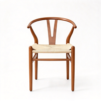 Chaise Y vintage en bois massif, fauteuil de salle à manger en corde de papier tressée, chaise de salle à manger nordique de style chinois moderne