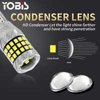YOBIS Auto Blinker LED-Lampe W16W/W5W Autolichtbirne T15 2016 57SMD 921 912 Fehlerfrei für Toyota BMW Audi Canbus-Kompatibel
