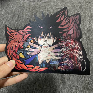 1300 تصميمًا لملصقات أنمي كرتونية مقاومة للماء بتقنية الحركة المجسمة (Lenticular) لتزيين السيارات وأجهزة الكمبيوتر المحمولة، ملصقات Solo Leveling ثلاثية الأبعاد - Product Image 3