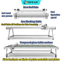 TF1325 1.3m 2.5m Table d'application de vinyle Largeur 1.3m Applicateur à plat Machine à plastifier Presse à froid Plastifieuse manuelle