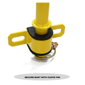 Soporte de montaje de pancarta de señal de carga de gran tamaño Universal de acero duradero soporte de carga de advertencia de cama plana y soporte - Product Image 4