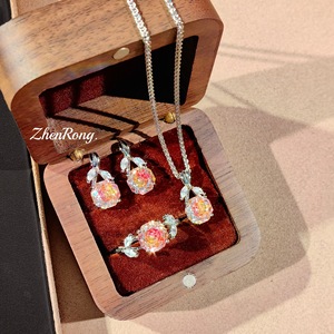 Conjunto de Plata de Ley 925 con Piedra Lunar, Aretes y Collar Estilo Boho, Joyería Espiritual Fina - Product Image 1