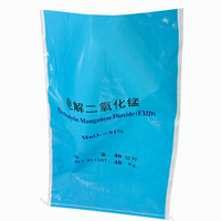 Sac d'emballage chimique tissé en PP 25kg 50kg, sac en vrac pour stockage industriel de poudre et granulés, fermeture à cordon, certifié ISO, direct usine