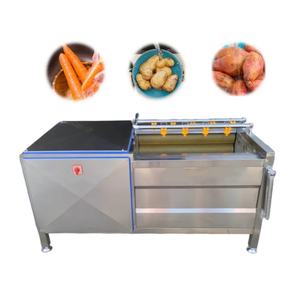Machine à laver et à éplucher les légumes à rouleaux brosseurs pour carottes, râpées, gingembre, patates douces, manioc, radis et fruits - Product Image 5