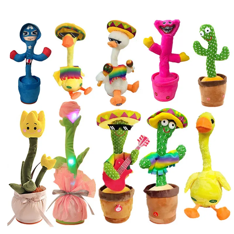 Citroen Sprekende Pop Cactus 2023 Speelgoed De Juguete Dansende Jouet Parlante Ningbo Die Dansende Bloem Voor Kinderen Nabootst