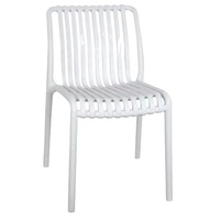 Chaise d'extérieur empilable en plastique moderne, vente en gros, chaise de jardin en PP