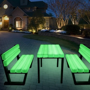 Banc de parc LED au design moderne <span class=keywords><strong>et</strong></span> abordable, éclairage <span class=keywords><strong>extérieur</strong></span> pour jardin, <span class=keywords><strong>table</strong></span> <span class=keywords><strong>et</strong></span> chaises <span class=keywords><strong>d</strong></span>'<span class=keywords><strong>extérieur</strong></span> - Product Image 2