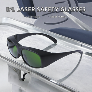 Gafas de Seguridad para Láser IPL, Venta al Por Mayor de Fábrica, Precio Bajo, Acero Inoxidable, Certificación CE, 200-1800nm (Negras) - Product Image 2