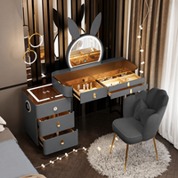 Mesa de Noche Inteligente de Estilo Moderno y Sencillo, de Madera Maciza, Color Rosa, de Lujo Discreto, para Sala de Estar o Dormitorio, de Tamaño Pequeño