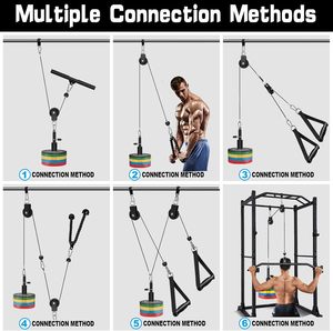 Système de <span class=keywords><strong>poulie</strong></span> de câble de gymnastique pour LAT Pull Down, Biceps & Triceps Workouts-Machine à <span class=keywords><strong>poulie</strong></span> de poids pour les gymnases domestiques et commerciaux - Product Image 4