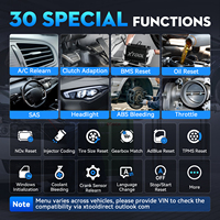 XTOOL D6S TPMS, Herramienta de Diagnóstico Automotriz, Escáner de 12v con Más de 30 Funciones de Reinicio y Codificación de Inyectores, Máquina de Diagnóstico OBDII para Todos los Autos