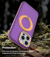 Coques de téléphone colorées respectueuses de la peau pour Motorola G Power G Play G 5G 2026 360 °   Support pliable rotatif, coque de téléphone magnétique de luxe