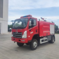 Camion de pompiers avec réservoir d'eau de 3 à 4 tonnes, 3500 L, 4x2, diesel, véhicule de secours d'urgence avec pompe à incendie pour la lutte contre les incendies communautaires et forestiers