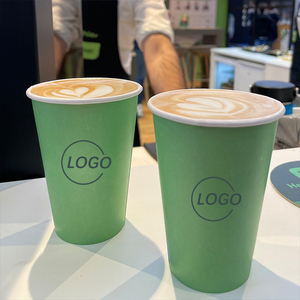 Tùy chỉnh thiết kế đơn tường 8oz 10oz 14oz 16oz 22oz dùng một lần cà phê nóng cốc giấy - Product Image 4