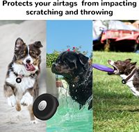OKSILICONE Stock Silicone Protection Air Tag Chat Collier Couverture Anti-Perte Localisateur Cas Airtags Compatible Animaux Air Tag Couverture