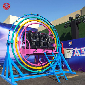 Colorful 2 Seats <strong>Electric</strong> <strong>Human</strong> <strong>Gyroscope</strong> Rides Indoor Game for Market - Product Image 4
